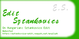 edit sztankovics business card